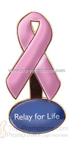 Ribbon Domed Lapel Pin Ribbon Domed Lapel Pin