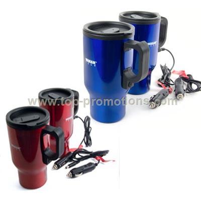 Stainless Steel Heater Travel Mug & Auto Mug with 