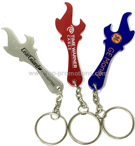  Torch / flame shaped aluminum bottle opener with 
