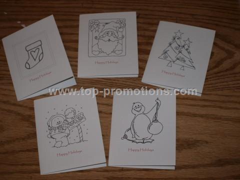 Color Your Own! Holiday Cards