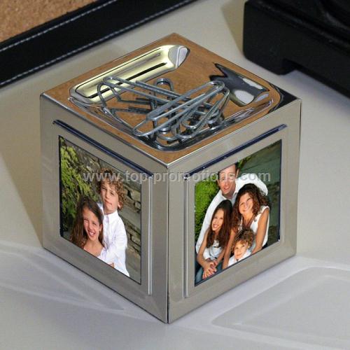 Frame Cube and Magnetic Paper Clip Holder