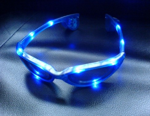 BLUE LED FLASHING GLASSES