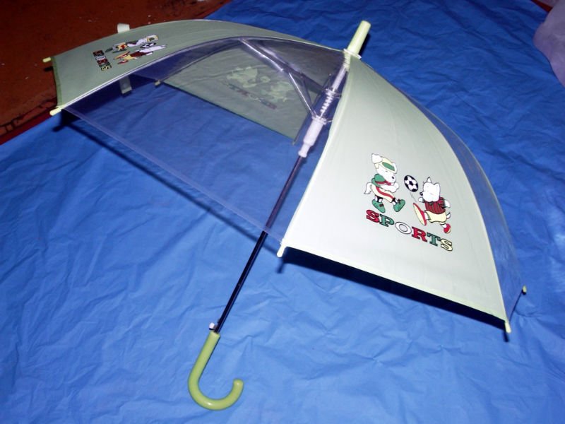 Straight automatic eva/pvc cartoon child umbrella