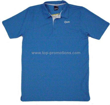 Plain blue polo t-shirt