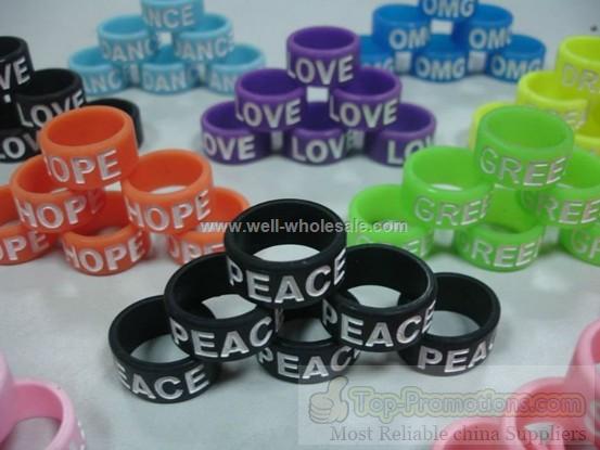 Customised silicone finger ring