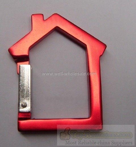 Aluminum House Carabiner with Keyring