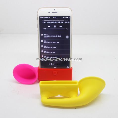 for iphone 6 silicone speaker/for iphone 6 silicone amplifier