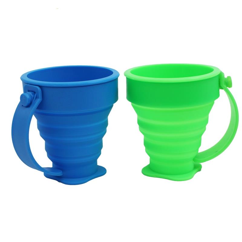 Folding Foldable Custom Water Drink Silicone Collapsible Cup