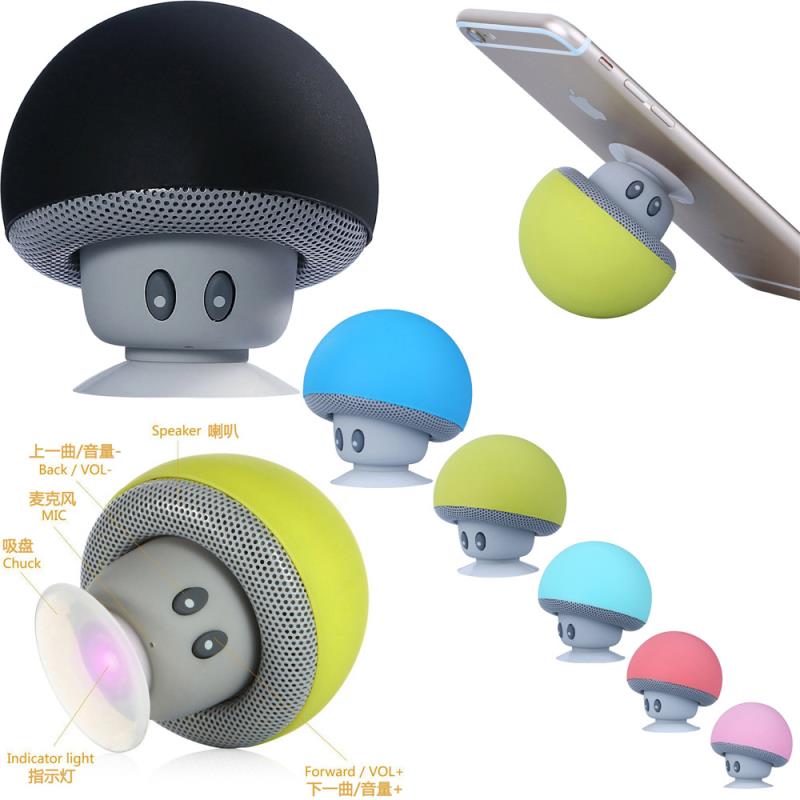 Good Promotion!Cute Fasion Mini Mushroom Portable Bluetooth Speaker