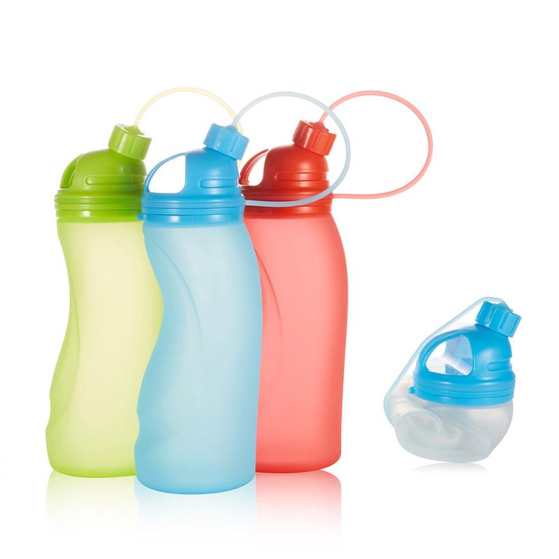 Amazon best selling silicone water bottle for travel