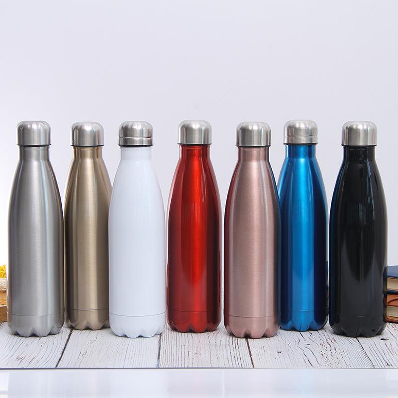 500ml double-wall stainless steel sports water bottle