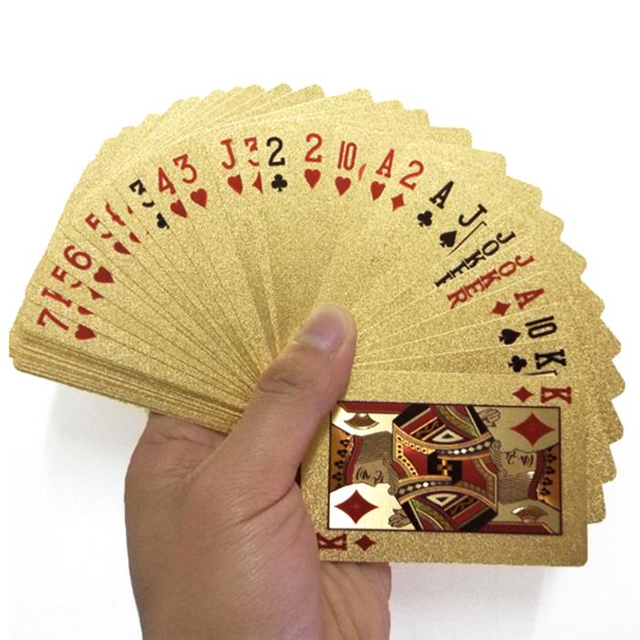 gold playing cards golden foil plated poker gold playing cards golden foil plated poker