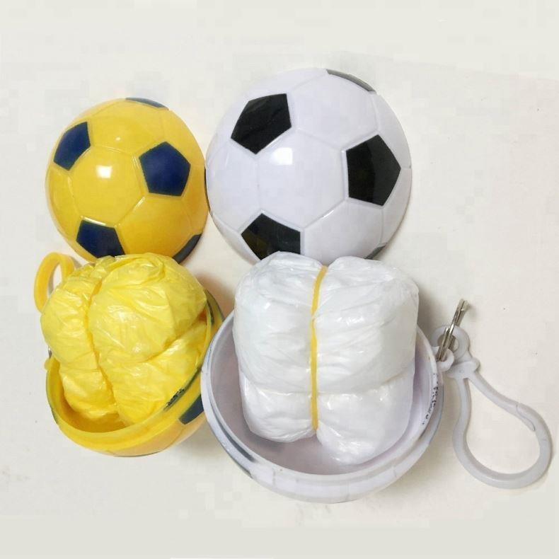 Football Disposable PE Raincoat