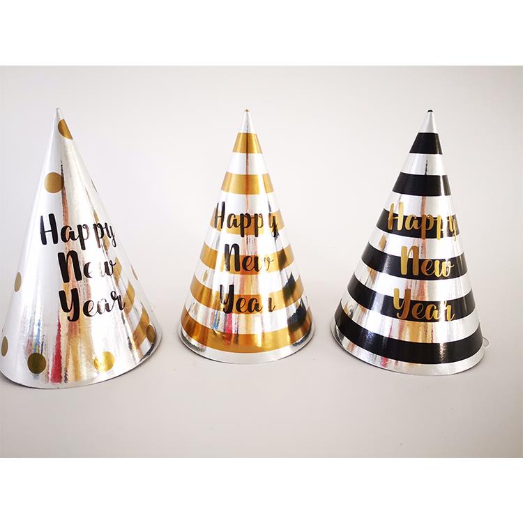 Happy New Year Recycled Paper Party Hat