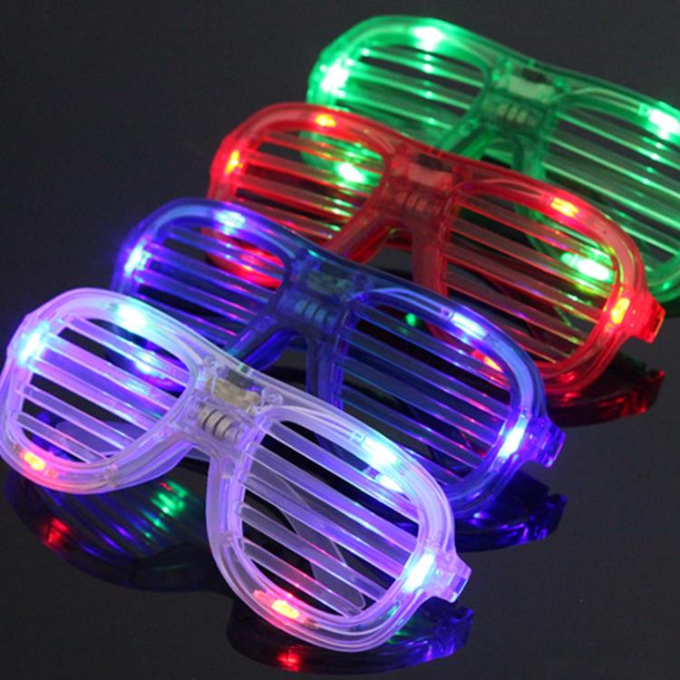 LED Flashing Glasses Light Up Glasses Cold Light Luminous Club Concert Party Glasses