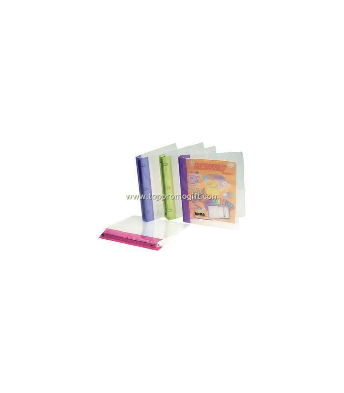 Letter Size Translucent 3 Ring Binder - Two Tone Letter Size Translucent 3 Ring Binder - Two Tone