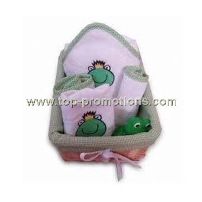 Baby Gift Set with Embroidered Design