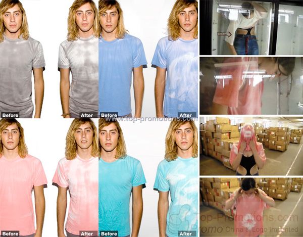 Color changing t-shirts