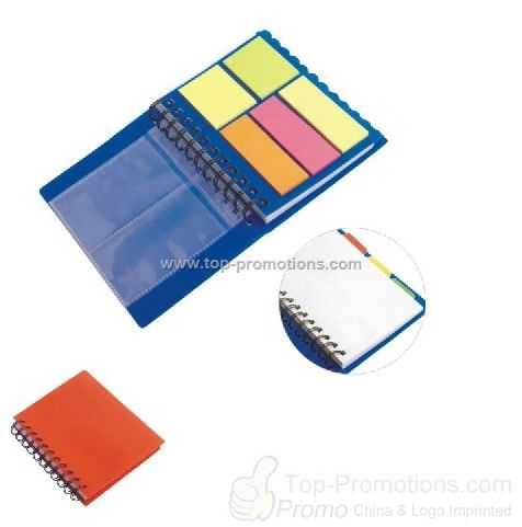 Spiral Notebook With Sticky Notes