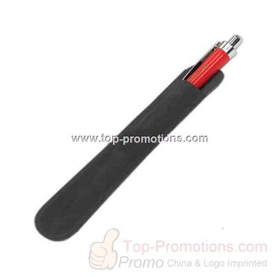 Black velour pen pouch