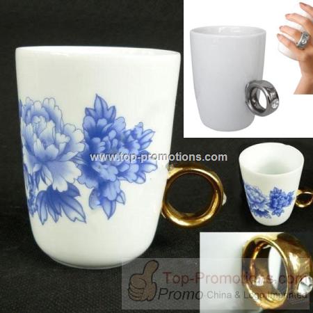 Diamond Ring Ceramic Mugs