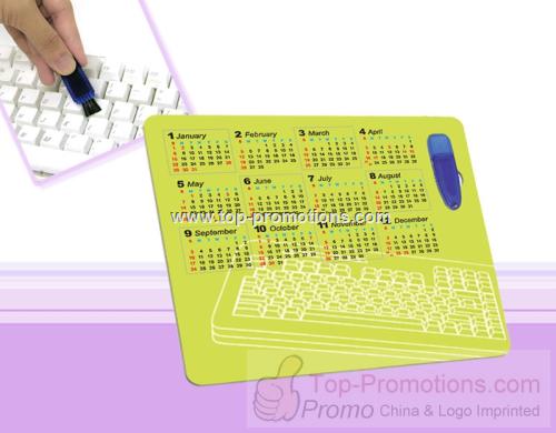 Mouse Pad with Keyboard Brush