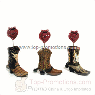 Cowboy Boot Place Card Holder Set Cowboy Boot Place Card Holder Set