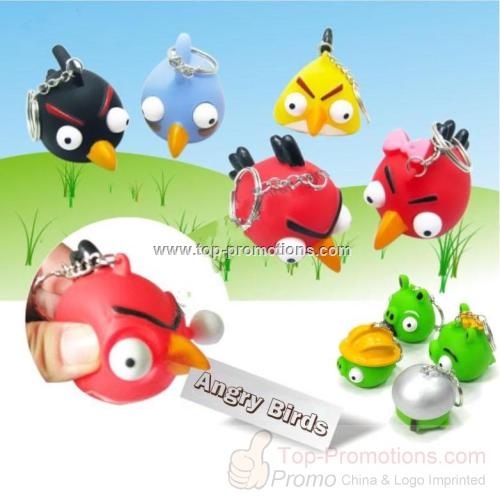 Angry Birds Poppin Peepers Keychain