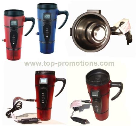 Electric USB Heater Stainless Steel Auto Mug with 