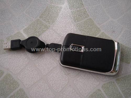 leather optical mouse