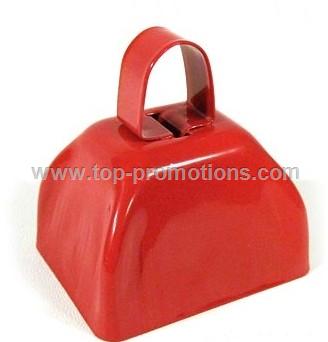Cow Bell Red Classic Metal Noise Maker