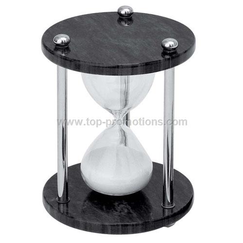 Marble silver sand timer