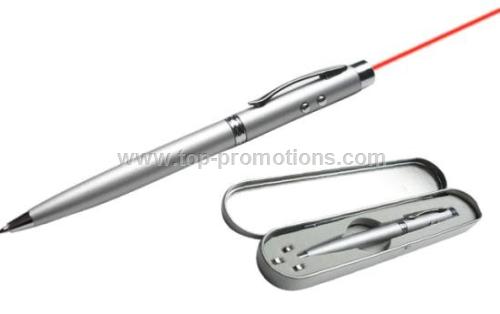 3 in 1 White LED Light Laser Pointer Pen