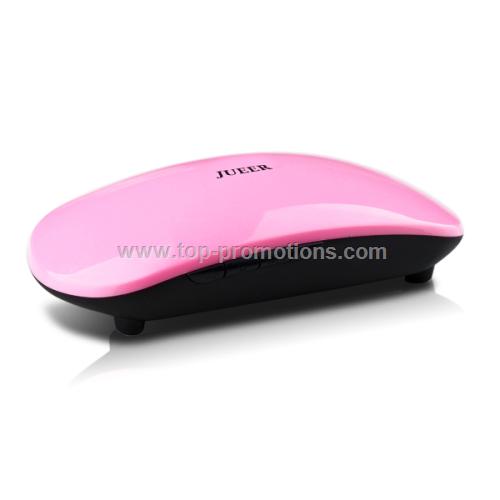 Mouse type portable Speaker with high luminous pai