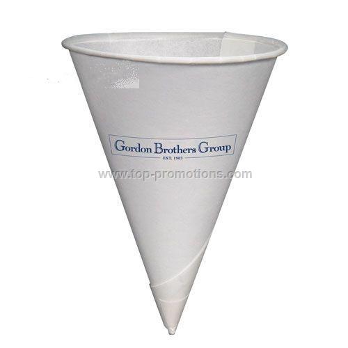 4.5 oz. Conical Roll Rim Paper Cup