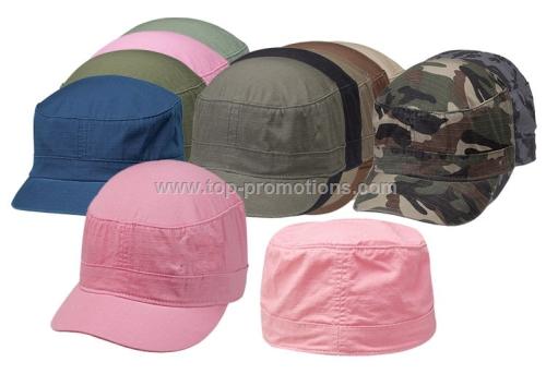Fitted cotton ripstop army cap