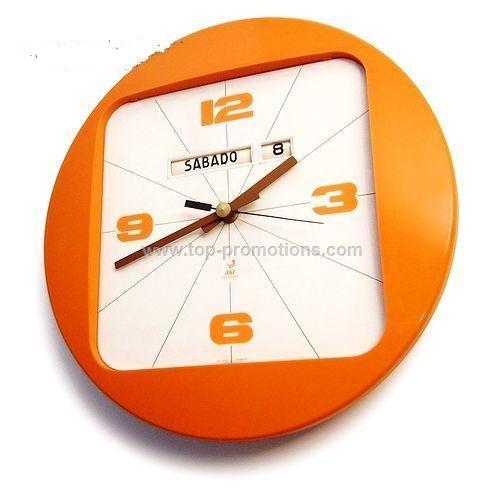 Wall Clock, Made of Plastic