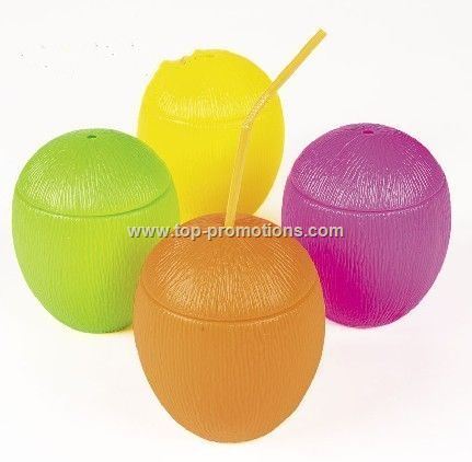 16Oz. Neon Coconut Cups