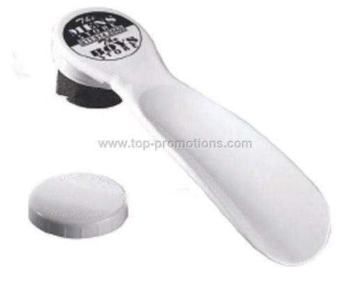 Shoe Horn With Shoe Polisher