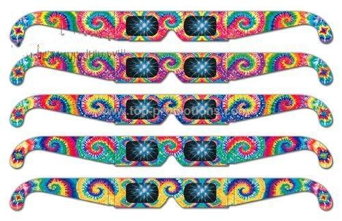 Fireworks Glasses - Preprinted Rainbow Tie Dye