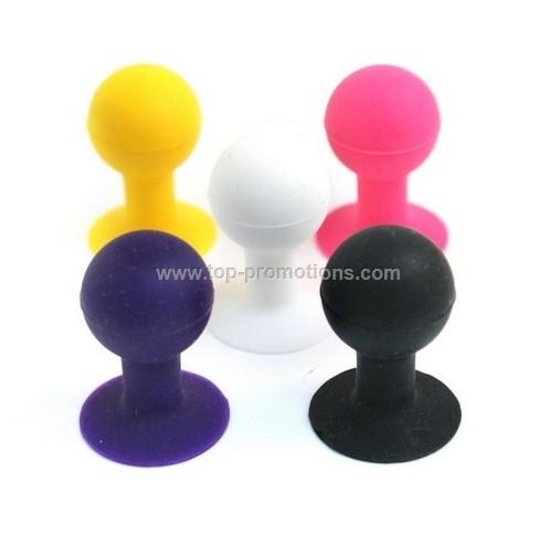 Cute Silicone Cell Phone Stand Holder with Logo