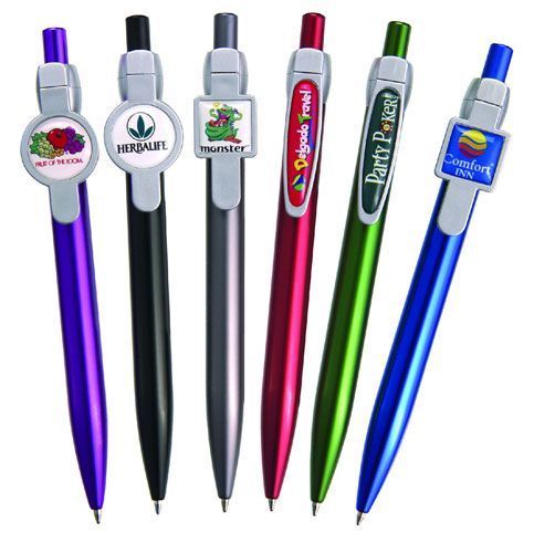 Plastic Ballpoint Pen with DOMED Logo