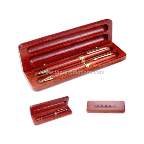Rosewood Pen/Laser Pointer Set