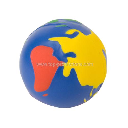 Multi Color Globe Squeeze Toy