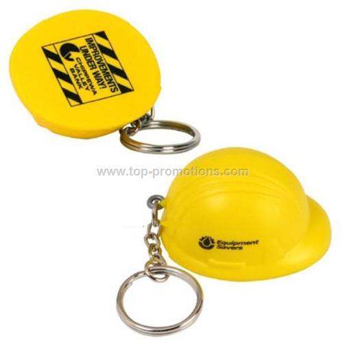 Hard Hat Key Chain Squeeze Toy