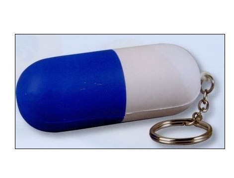 Capsule Key Chain Squeeze Toy