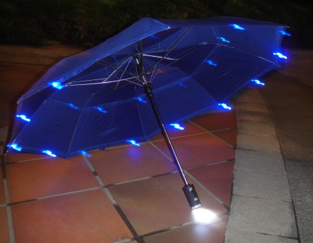 Folding led umbrella