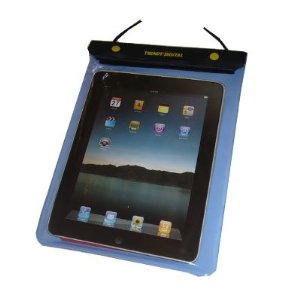 WaterGuard Waterproof Case for iPad, Blue Border