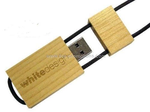 wooden USB drive