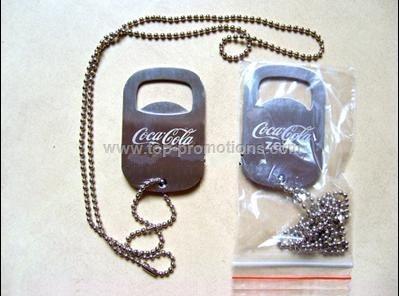Dog tag with bottle opener